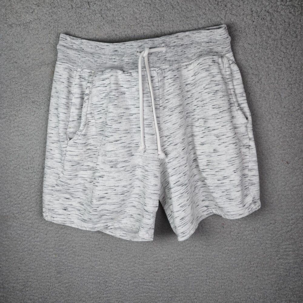 San Francisco Work Shirts Womens Shorts M Heather Gray Lounge Drawstring Pockets